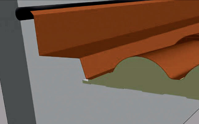 Faldón Lateral AIS NCOPPO - Remate Lateral Panel Sándwich Teja