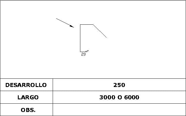 Remate Lateral Panel Sándwich Teja