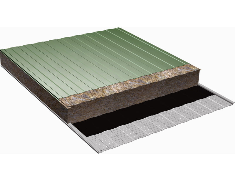 Panel Sándwich Fachada Lana de Roca Acústico